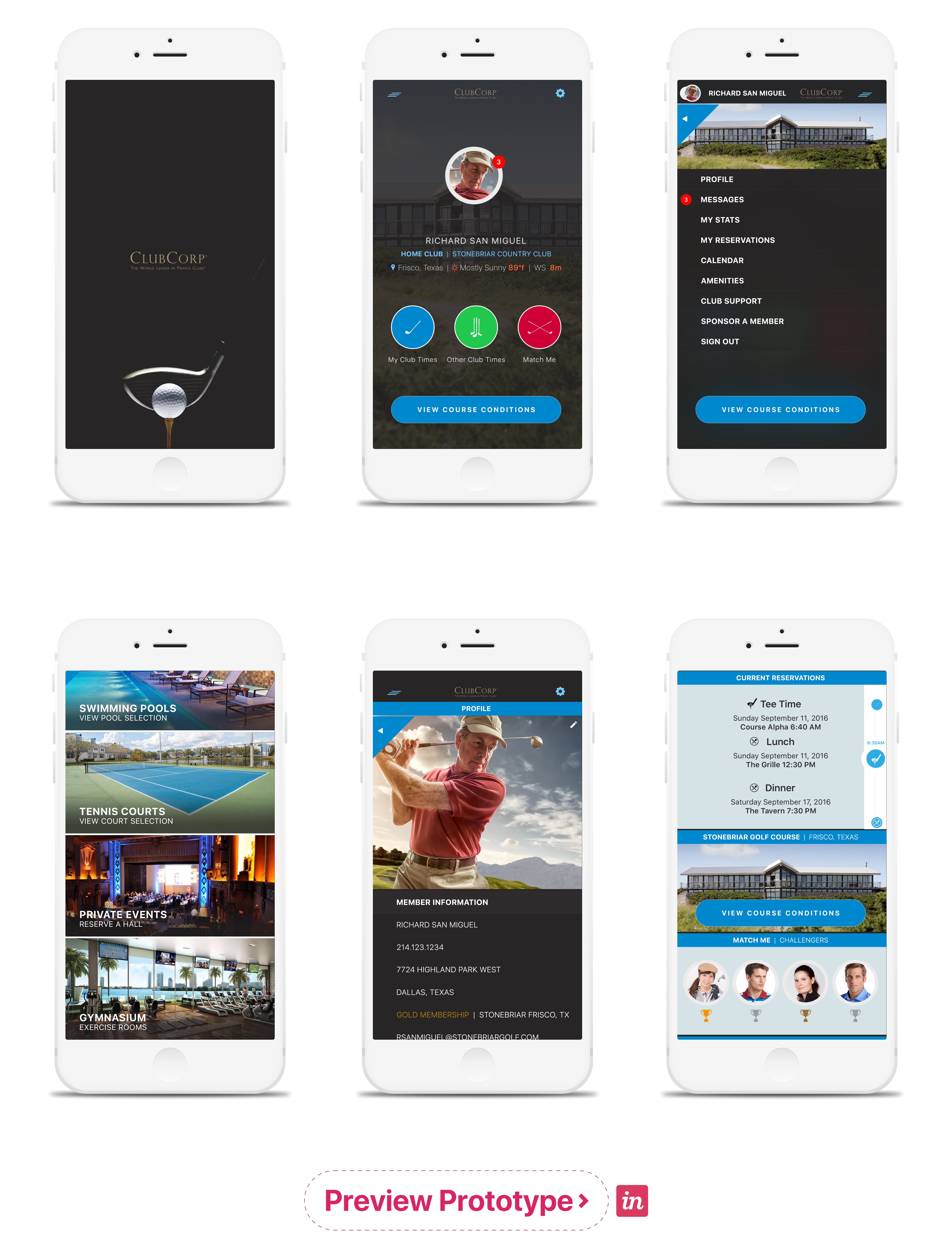 ClubCorp UX by Moera Creative