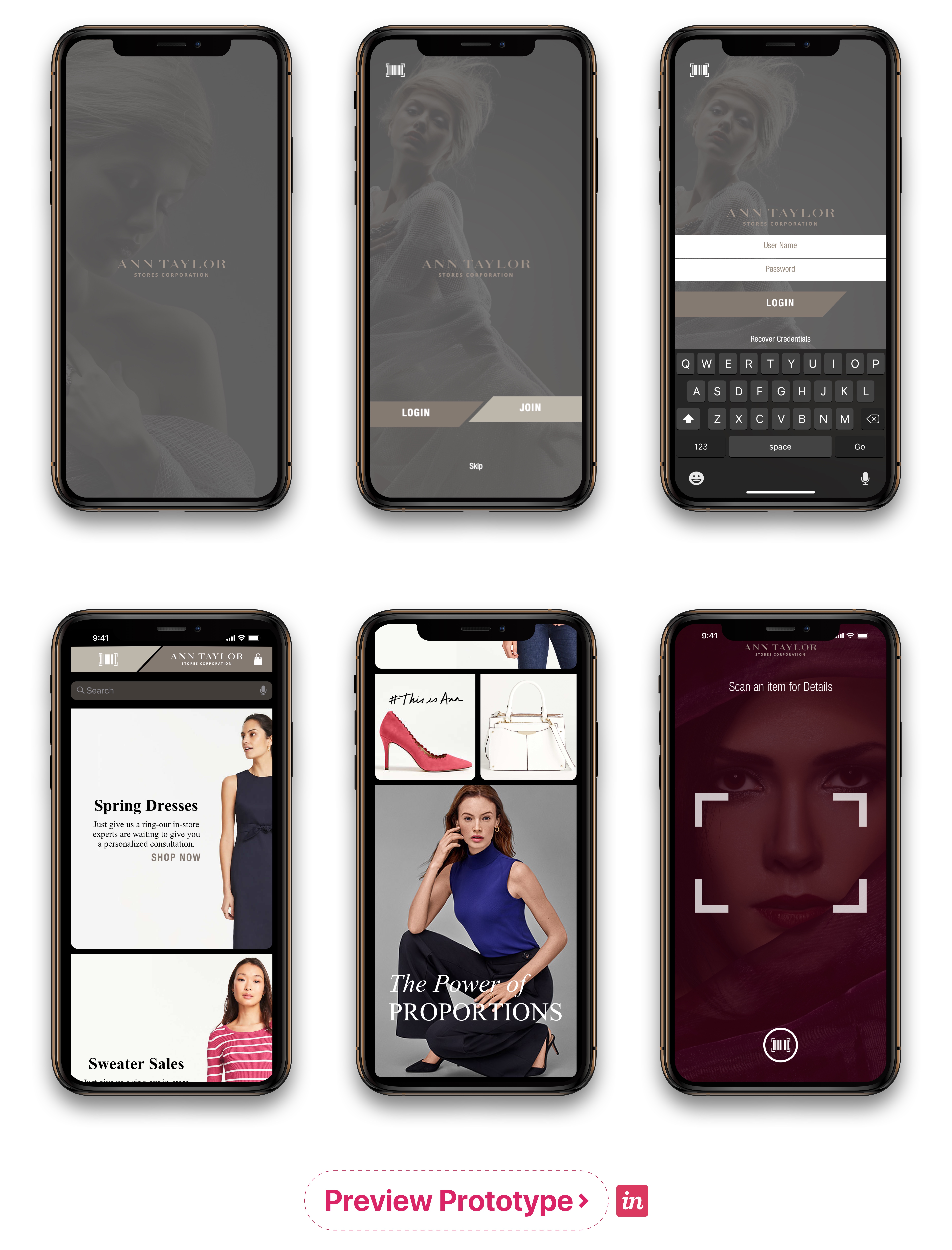 Ann Taylor iPhone UX by Moera Creative