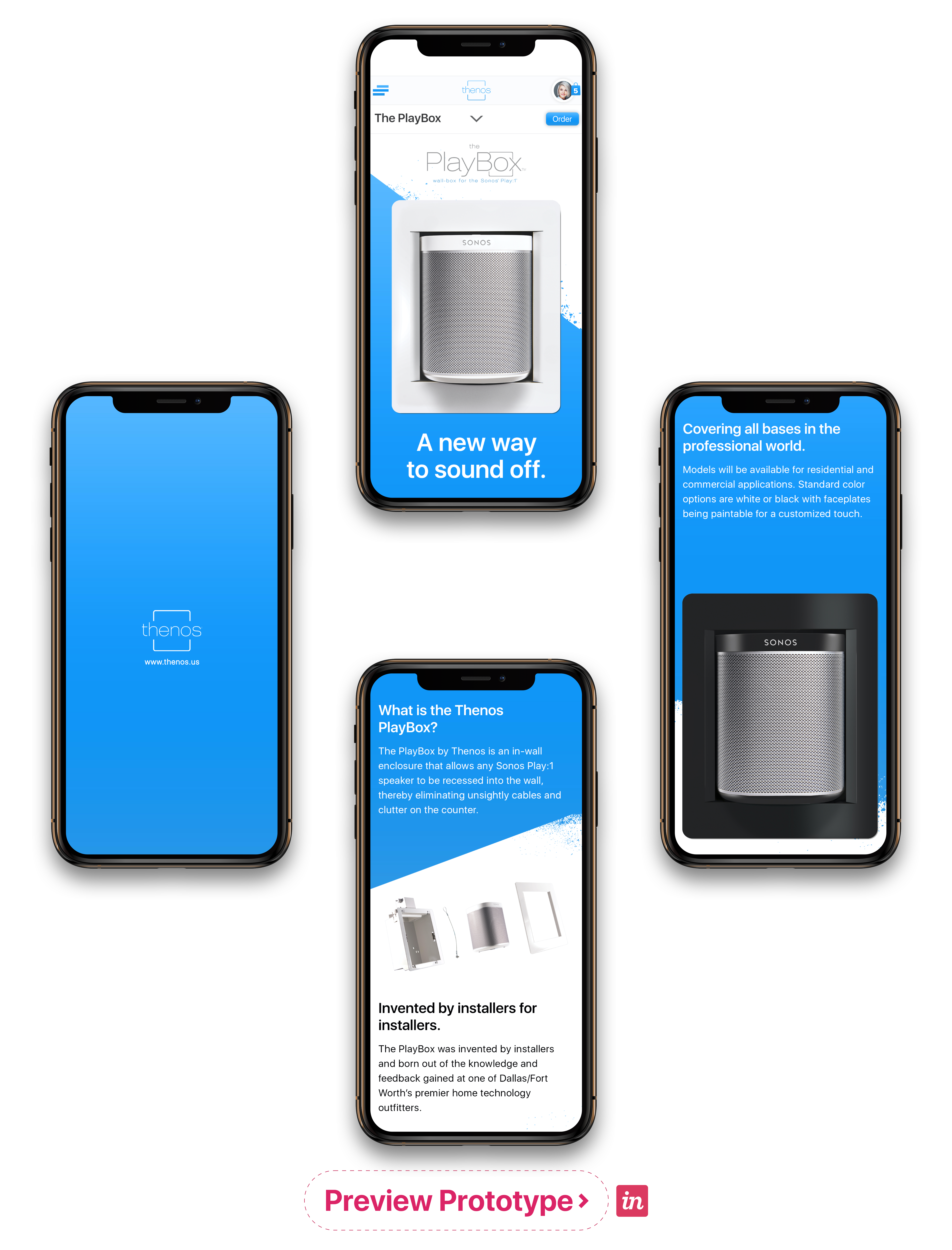 Thenos iPhone X user experience by moera creative
