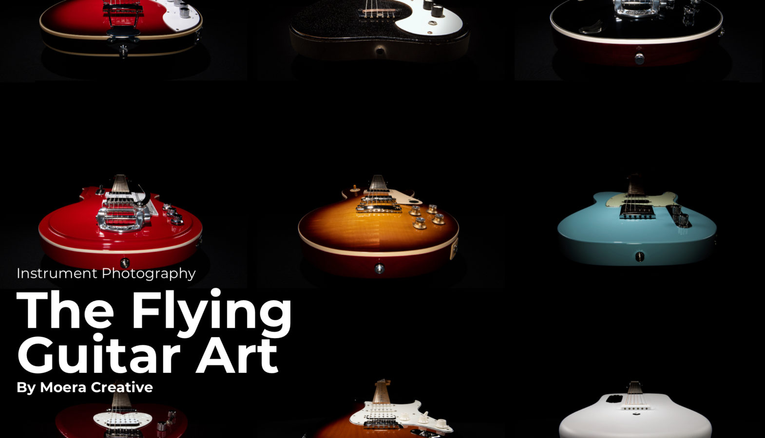 Flying Guitar Art by Moera Creative