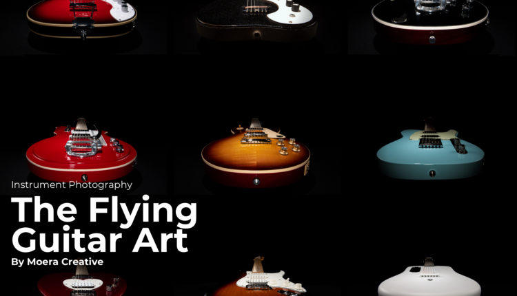 Flying Guitar Art by Moera Creative